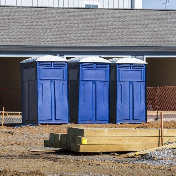 Heavy-duty construction site porta potty in Advance, North Carolina